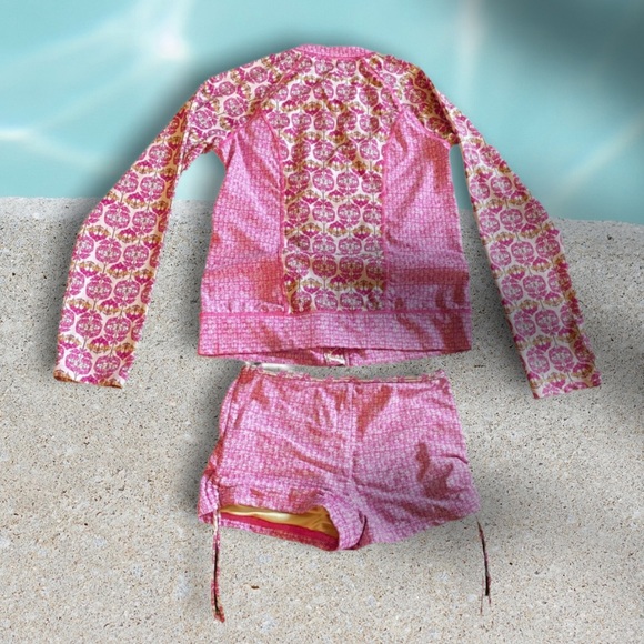 Girls Size 14 Rash-guard And Bikini Short - Picture 2 of 2